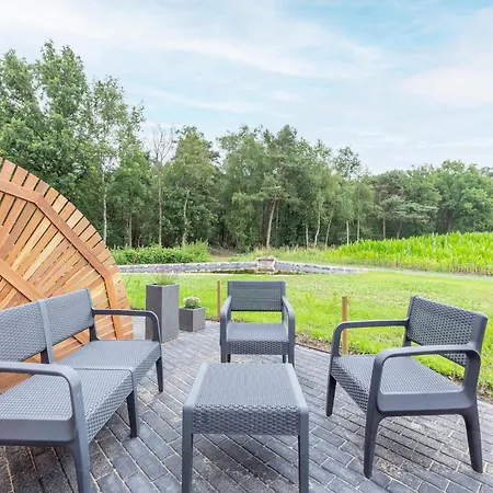 In Forested Netherlands With Terrace, Cleaning Included Ferienhaus