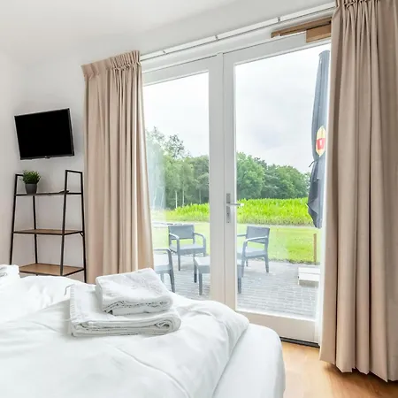 In Forested Netherlands With Terrace, Cleaning Included Ferienhaus